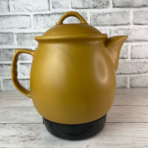 Narita Herbal Ceramic Medication Slow Cooker Nep-480 4L, 3.2 Qt, Golden Yellow - Picture 3 of 10